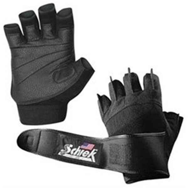 Schiek Sports Pink Womens Gel Lifting Gloves with Wrist Wraps S H540PS